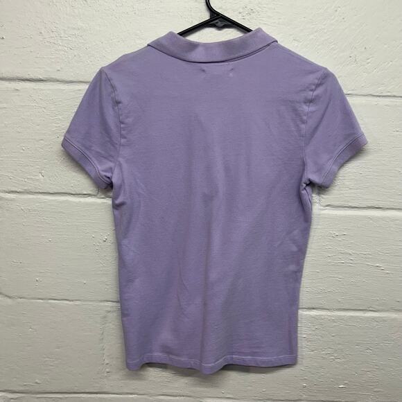 Aeropostale Lavender Polo Shirt L Y2K Preppy Classic Stretch Casual Quiet Luxury - Picture 5 of 5